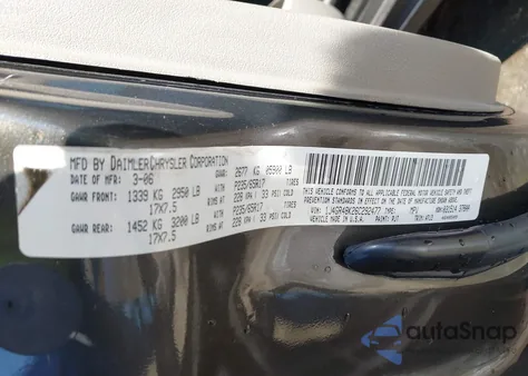 2006 Jeep Grand Cherokee Laredo z USA, uszkodzony, nr VIN 1J4GR48K26C292477